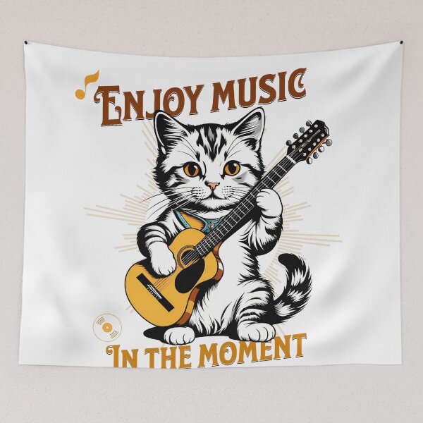 Item preview, Vintage Sounds: Artist Cat in Retro Pixel designed and sold by Artedig.