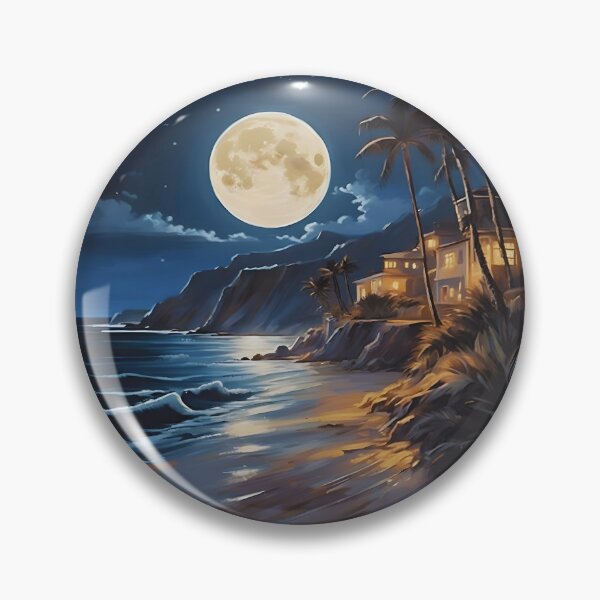 Item preview, Coastal Moonlit designed and sold by colorvisionart.