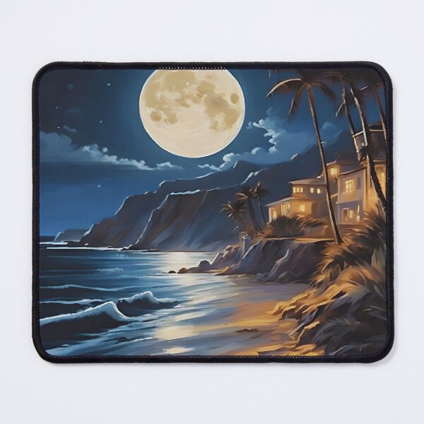 Item preview, Coastal Moonlit designed and sold by colorvisionart.