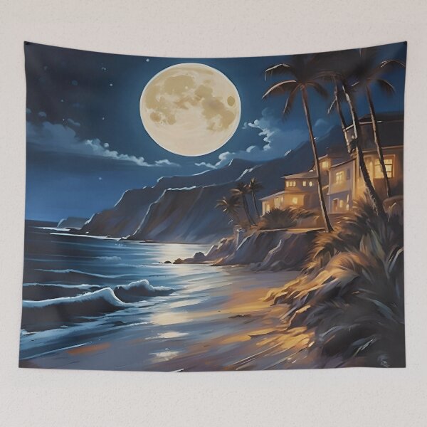 Item preview, Coastal Moonlit designed and sold by colorvisionart.