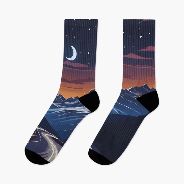 Item preview, Paseo por la montaña de noche designed and sold by colorvisionart.