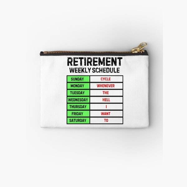 Item preview, Funny Retirement Weekly Schedule - Cycling designed and sold by MoonsmileProd.