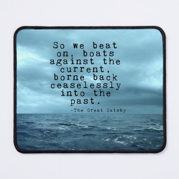 Item preview, So we beat on - Gatsby quote on the dark ocean designed and sold by peggieprints.