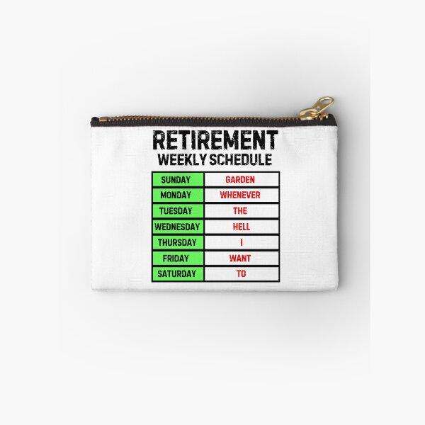 Item preview, Funny Retirement Weekly Schedule - Gardener designed and sold by MoonsmileProd.