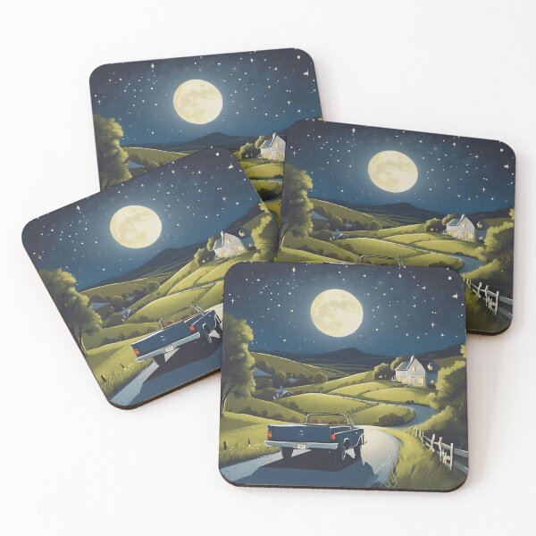 Item preview, Rural Countryside Night Drive designed and sold by colorvisionart.