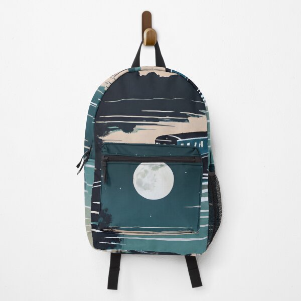 Item preview, Train Alongside Moonlit River designed and sold by colorvisionart.