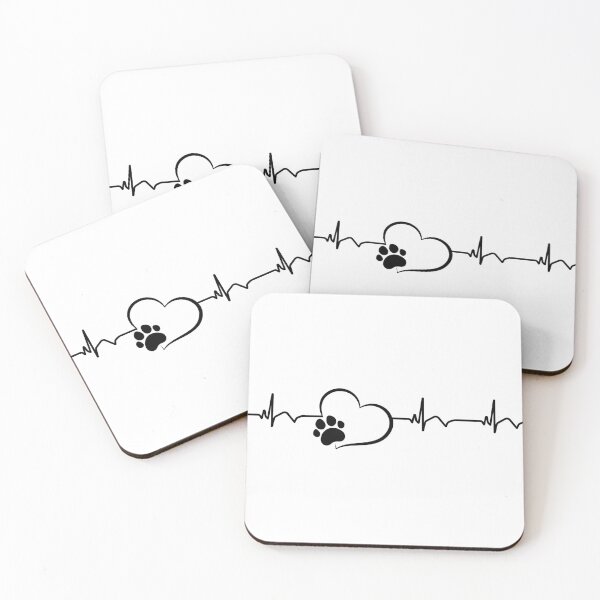 Item preview, Black Paw Heartbeat designed and sold by Coffee Lifestyle.