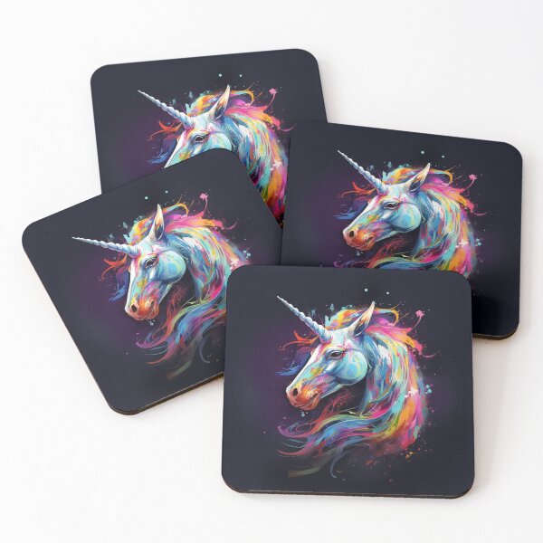 Item preview, Abstract art unicorn designed and sold by ganznice.