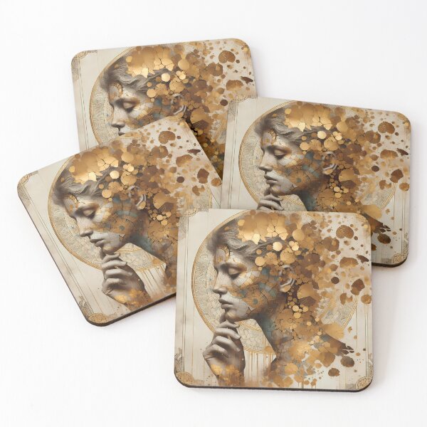 Item preview, Art Nouveau goldleaf designed and sold by Vibranta Studio.