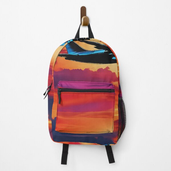Item preview, Airplane Soaring Sunset Sky Silhouette designed and sold by colorvisionart.
