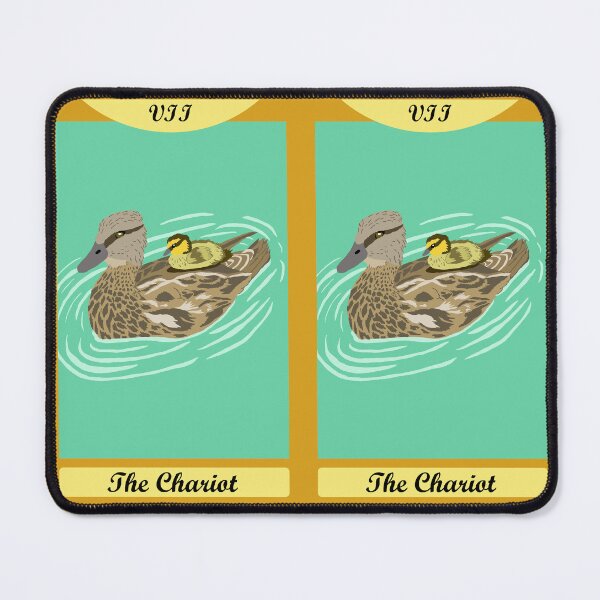 Item preview, The Chariot Bird Tarot Card With Ducks designed and sold by TiffinByLK.