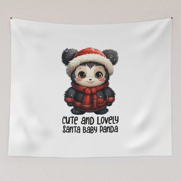 Item preview, Christmas Santa Sweet Baby Panda- Cute and Lovely Santa Panda  designed and sold by Mohammed Sohail Khan.