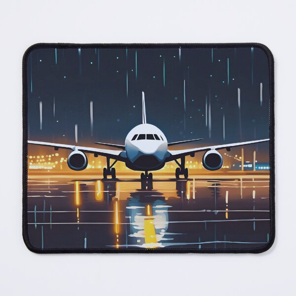 Item preview, Airplane Rainy Night Arrival designed and sold by colorvisionart.