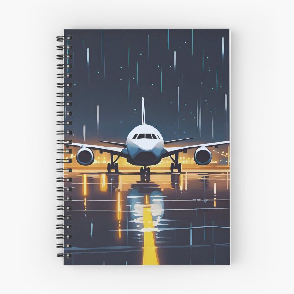 Item preview, Airplane Rainy Night Arrival designed and sold by colorvisionart.
