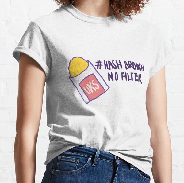 Why Not Hash Browns Funny Hash Brown Pun T-Shirt by DogBoo - Pixels