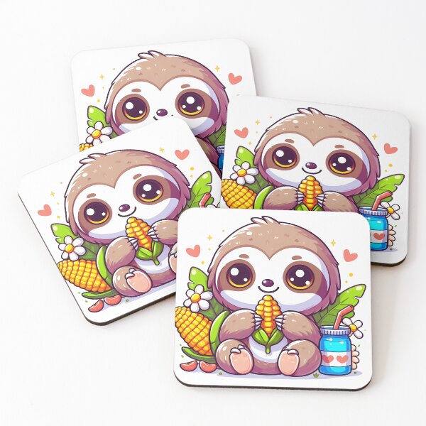 Item preview, Giggle Fest with Sloth: Irresistible Eating Escapades on Toddler Tops designed and sold by JAMESAMORN.