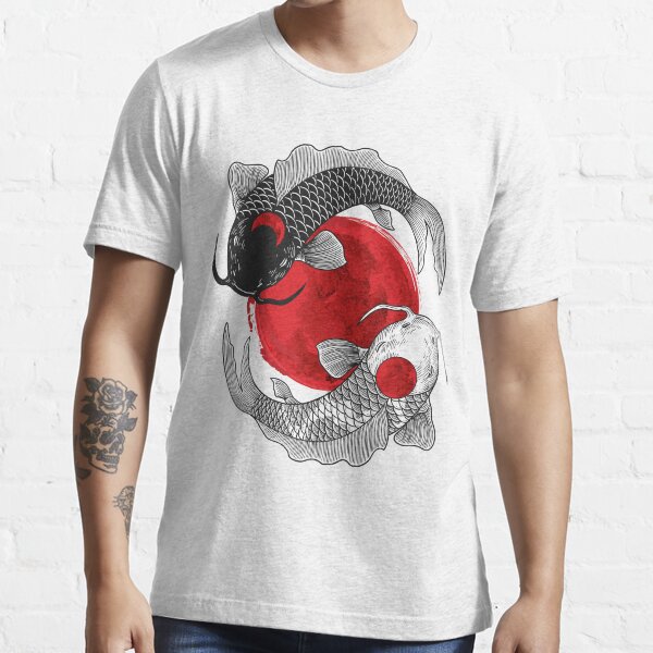 Vista previa del artículo con la obra «pez koi yinyang», diseñado y vendido por Faissal Thomass.