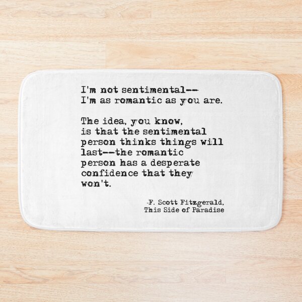 Item preview, The romantic person - F Scott Fitzgerald designed and sold by peggieprints.