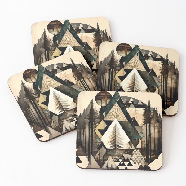 Item preview, Geometric Nature: An Abstract Forest Tapestry designed and sold by WFTan.