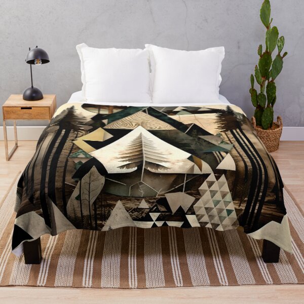 Item preview, Geometric Nature: An Abstract Forest Tapestry designed and sold by WFTan.