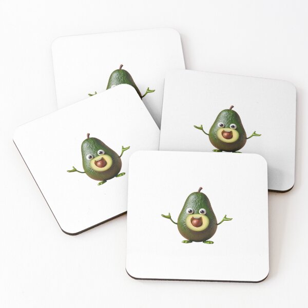 Item preview, Happy Avocado Character - A Cute and Friendly Green Fruit Mascot designed and sold by DotsAndDesigns.