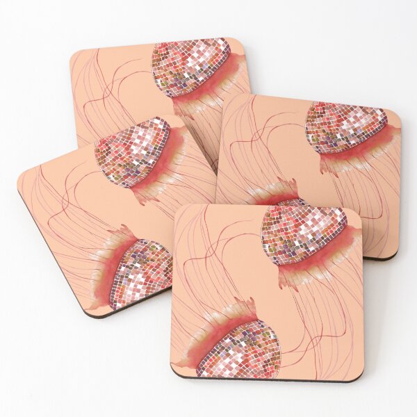 Item preview, Disco Jellyfish - Peach designed and sold by papierquarell.