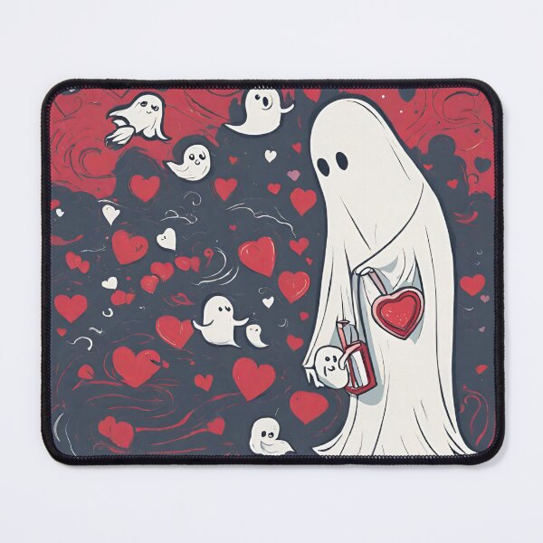 Item preview, Cute Ghost on Valentine's Day designed and sold by GraysonPrints.