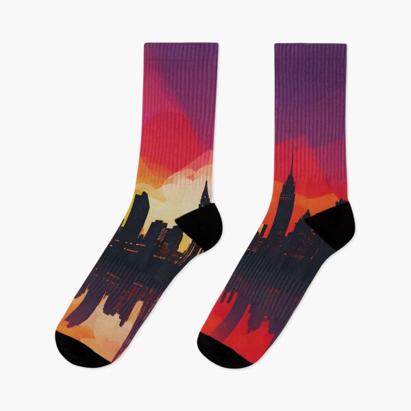 Item preview, Day to Night City Silhouette designed and sold by colorvisionart.