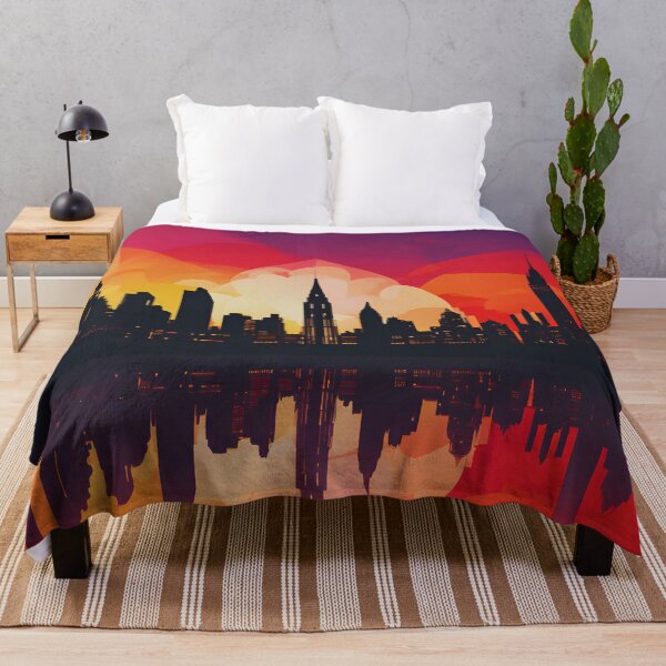 Item preview, Day to Night City Silhouette designed and sold by colorvisionart.