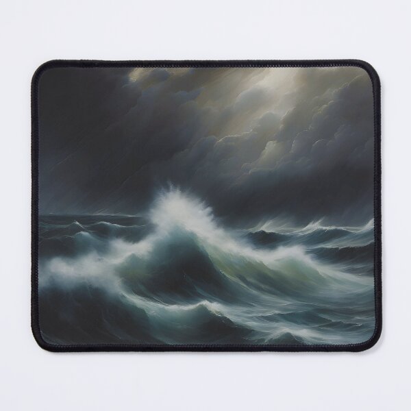 Item preview, Stormy Seascape Painting designed and sold by colorvisionart.