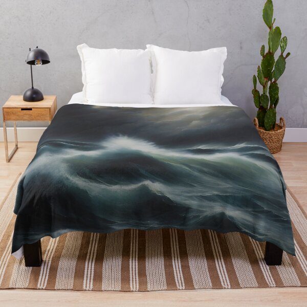 Item preview, Stormy Seascape Painting designed and sold by colorvisionart.