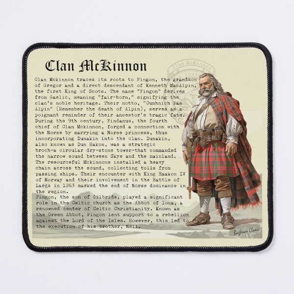 Item preview, McKinnon Scottish Clan History  designed and sold by BagTown Clans.