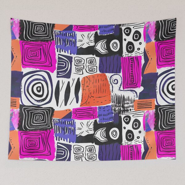 Item preview, Very abstract and whimsical pattern design designed and sold by randrdesign.