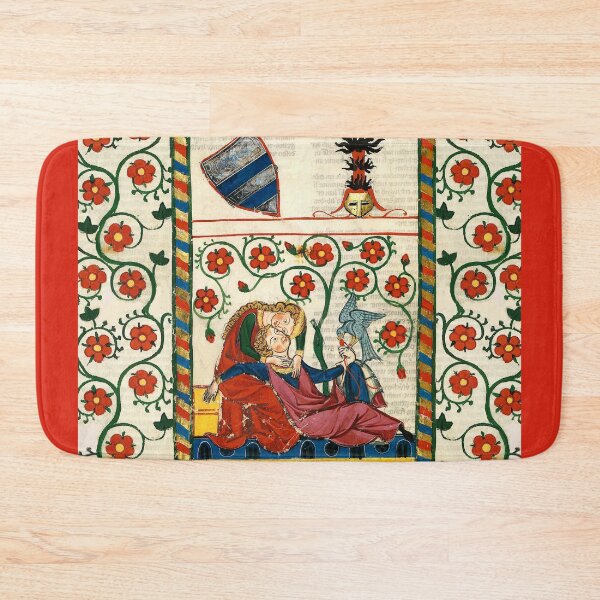 Item preview, ROMANTIC LOVERS , MEDIEVAL MINIATURE WITH WILD ROSES designed and sold by BulganLumini.