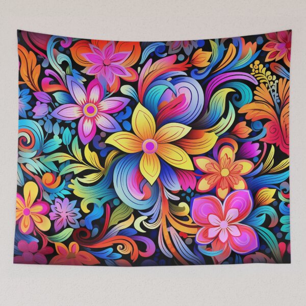 Item preview, Hot Vibrant Flowers  designed and sold by GrinGalore.