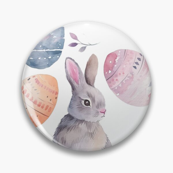 Item preview, Easter Whispers: A Watercolour Symphony of Bunnies and Decorated Eggs Spring designed and sold by fluidwatercolor.