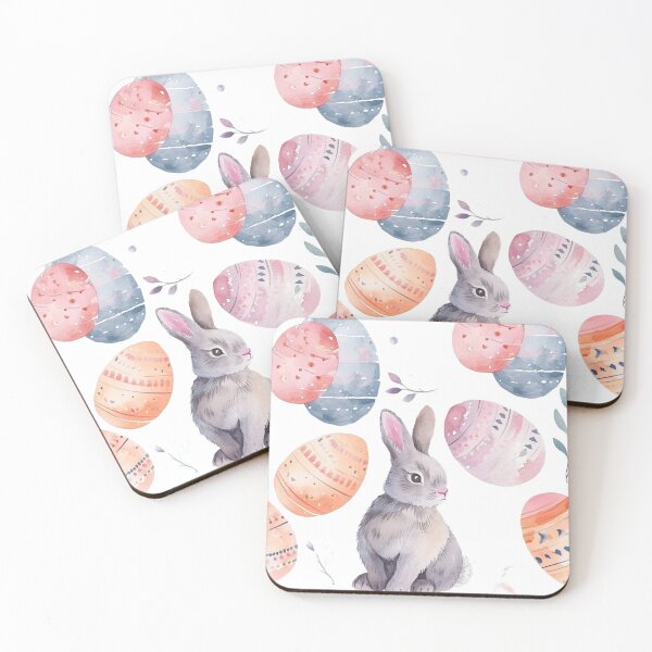 Item preview, Easter Whispers: A Watercolour Symphony of Bunnies and Decorated Eggs Spring designed and sold by fluidwatercolor.