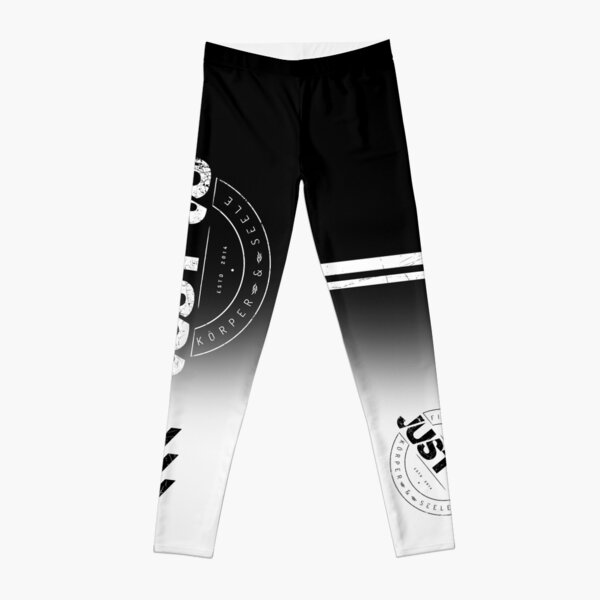 Stempel schwarz-weiß Leggings