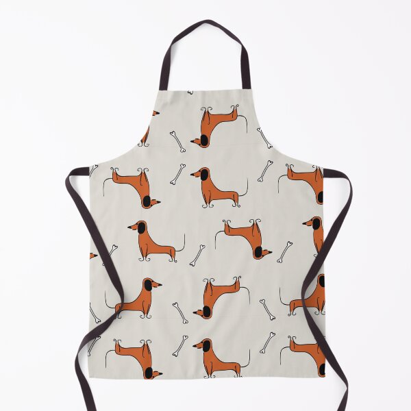 Item preview, Red Dachshund and Bones Pattern designed and sold by Hic21.