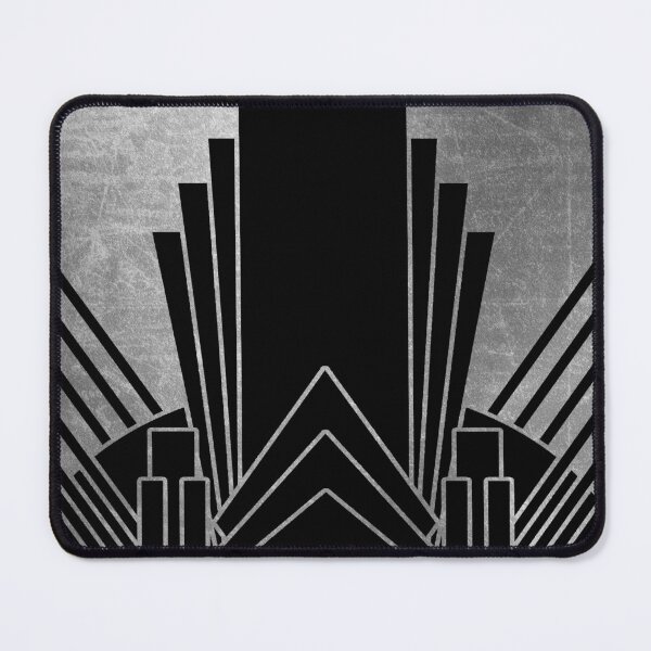 Item preview, Silver art deco design designed and sold by peggieprints.