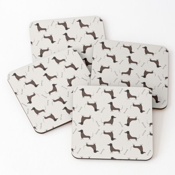 Item preview, Sausage Dog Dachshund and Bones Pattern designed and sold by Hic21.
