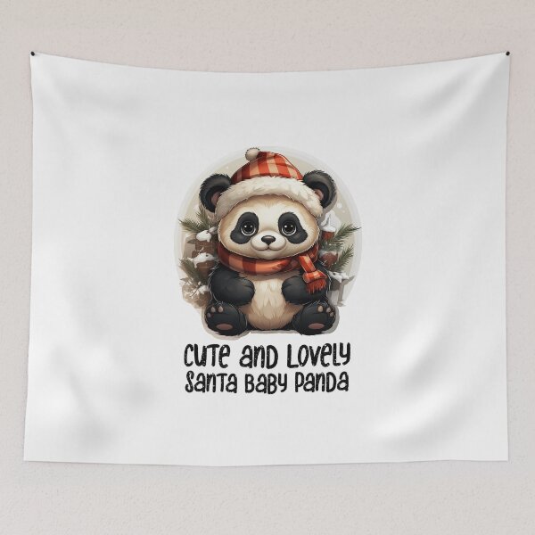 Item preview, Christmas Santa Sweet Panda- Cute and Lovely Santa Panda  designed and sold by Mohammed Sohail Khan.