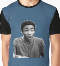 Troy Barnes - Dark Blue Graphic T-Shirt