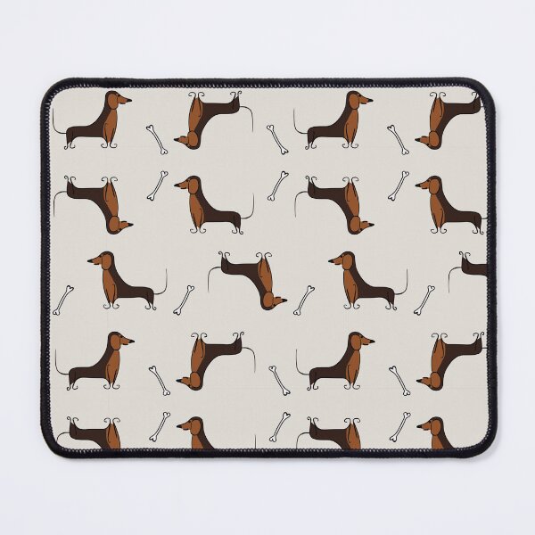 Item preview, Brown Dachshund and Bones Pattern designed and sold by Hic21.
