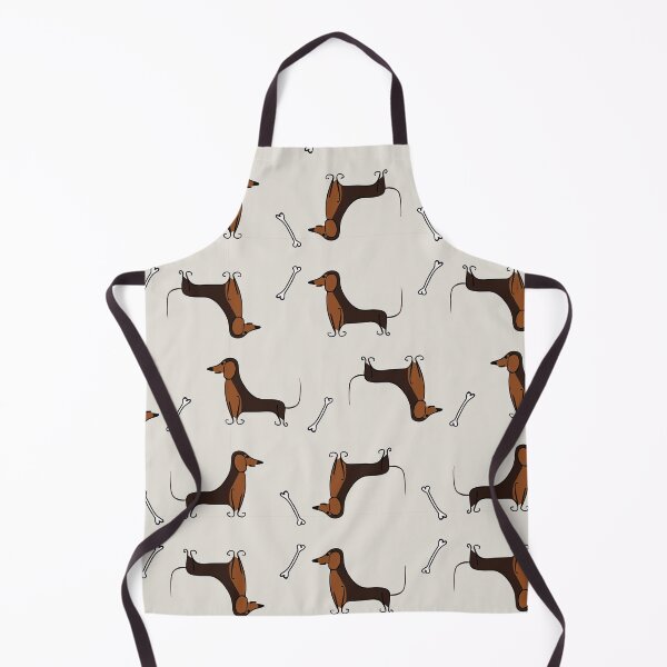 Item preview, Brown Dachshund and Bones Pattern designed and sold by Hic21.