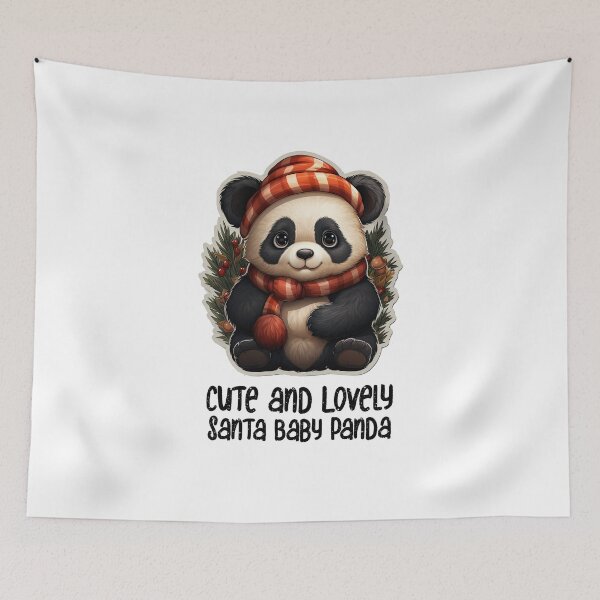 Item preview, Christmas Santa Sweet Panda- Cute and Lovely Santa Panda  designed and sold by Mohammed Sohail Khan.
