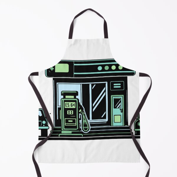 Item preview, Green and Blue Petrol Station designed and sold by AdamMuranski.