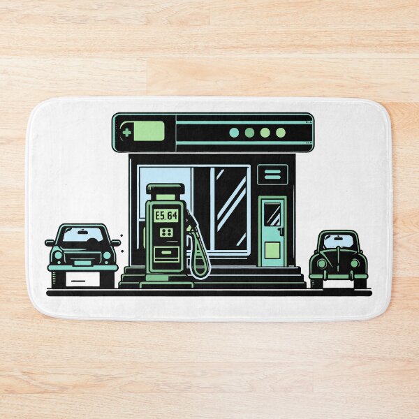 Item preview, Green and Blue Petrol Station designed and sold by AdamMuranski.