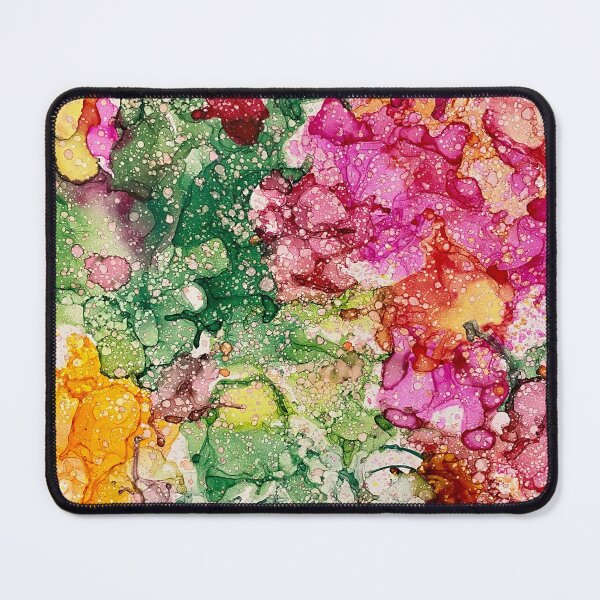 Item preview, Pink and orange flame ink abstract bouquet designed and sold by Artbyjcr.