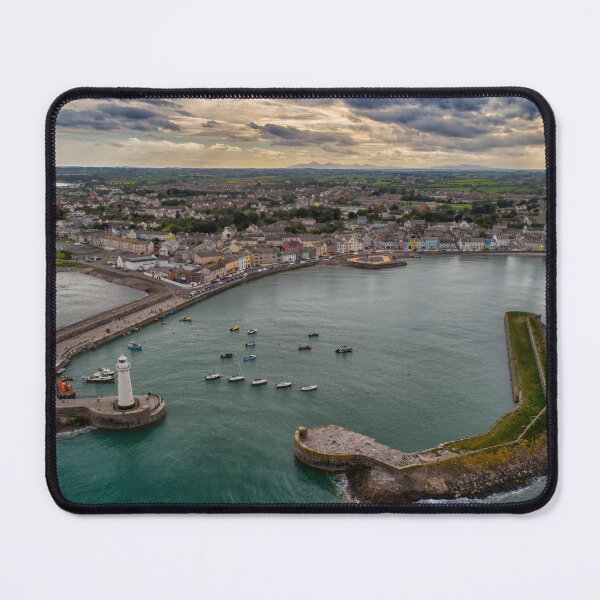 Item preview,  Donaghadee Harbour Aerial View - Coastal Town Landscape Photography designed and sold by TomSmithPhotos.